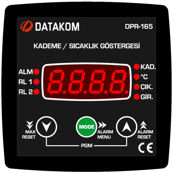 DATAKOM DPR-165 Контроллер индикации шага трансформатора с тепловой защитой