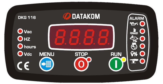 DATAKOM DKG-116 MPU Контроллер ручного и дистанционного управления генератором (11-пиновая версия)