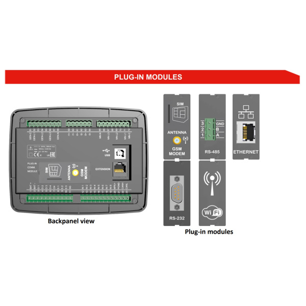 DATAKOM D-300-MK2 MPU Многофункциональный контроллер генератора с J1939
