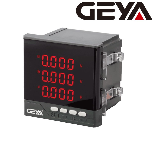 GEYA GY8E-3SA AC 220V с RS485 72х72 мм Электрический цифровой дисплей трехфазный многофункциональный измеритель напряжения тока мощности