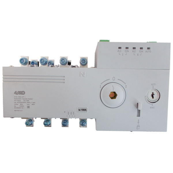 4PRO ATS-100A-4P-i 230/400V Интел.устройство автоматического ввода резерва (АВР), 100A, 50/60Гц, 1-3 фазы