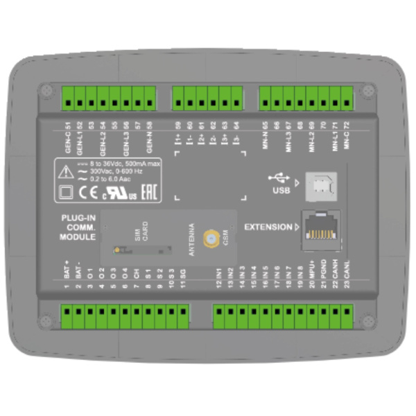 DATAKOM D-300-MK2 MPU Многофункциональный контроллер генератора с J1939