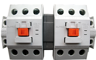 ELPRO CEM-40, 3P 40A 120/208V 50-60Hz  Блок контакторов с механической и электрической встречной бло
