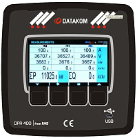 DATAKOM DPR-400 Сетевой анализатор c многофункциональным реле защиты, ист. питания 19-150VDC