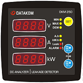 DATAKOM DKM-250 DC Анализатор сети постоянного тока, 96x96 мм, RS-485