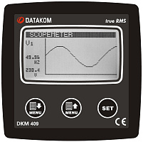 DATAKOM DKM-409-S4 Анализатор, 96x96 мм, ЖК-дисплей 2,9 ”+ RS485 + 31 гармоника