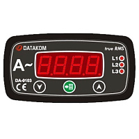DATAKOM DA-0103 Амперметр, 3 фаза, 96x48 мм