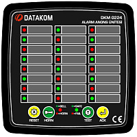 DATAKOM DKM-0224 DC Сигнализатор аварийных ситуаций, 24 канала, источник питания постоянного тока